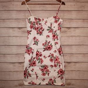 H&M Floral White Hawaiian Mini Dress